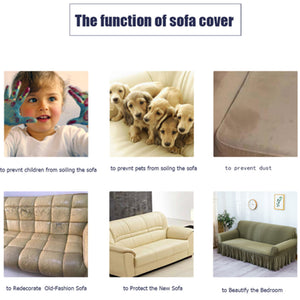 SOGA 1-Seater Grey Sofa Cover Couch Protector High Stretch Lounge Slipcover Home Decor