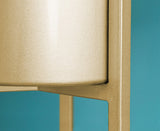 SOGA 2X 30CM Gold Metal Plant Stand with Flower Pot Holder Corner Shelving Rack Indoor Display