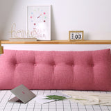 SOGA 2X 100cm Pink Triangular Wedge Bed Pillow Headboard Backrest Bedside Tatami Cushion Home Decor