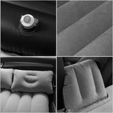 SOGA Portable Travel Camping Car Set Inflatable Air Bed Mattress Storage Organiser Handheld Vacuum Cleaner Black