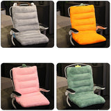 SOGA 2X Grey One Piece Siamese Cushion Office Sedentary Butt Mat Back Waist Chair Support Home Decor With Buffalo Ears