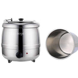 SOGA 10L Soup Kettle Commercial Soup Pot Electric Soup Maker Stainless Steel
