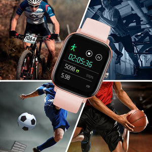 SOGA Waterproof Fitness Smart Wrist Watch Heart Rate Monitor Tracker P8 Gold