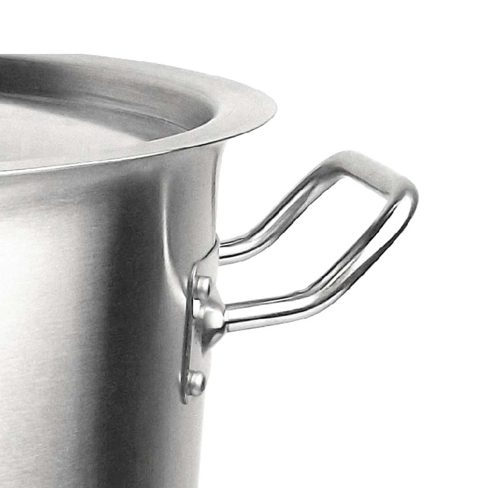 SOGA 71L 18/10 Stainless Steel Stockpot with Perforated Stock pot Basket Pasta Strainer
