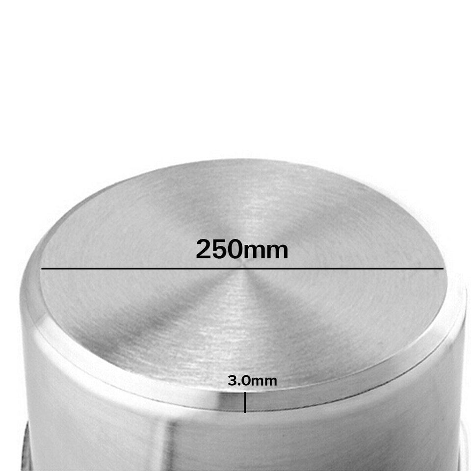 SOGA Stock Pot 9L Top Grade Thick Stainless Steel Stockpot 18/10