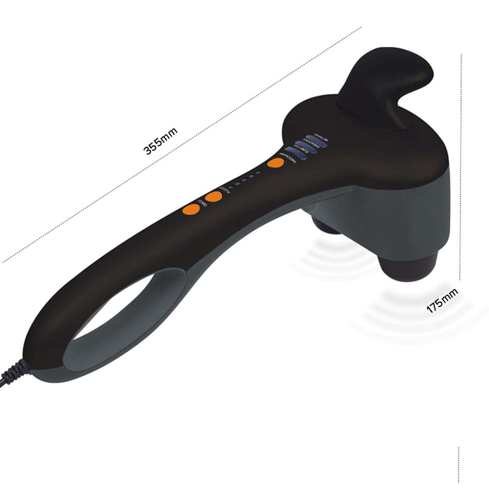 SOGA 2X Portable Handheld Massager Soothing Heat Stimulate Blood Flow Foot Shoulder