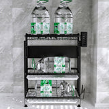 SOGA 2-Pack 3-Tier Steel Black Kitchen Drying Rack & Dish Drainer Organizer