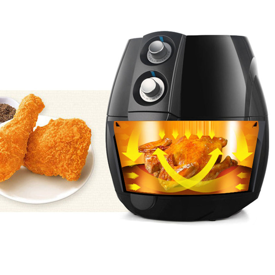 2.5L Black Air Fryer Low Fat Oil Less Healthy Fast Easy Deep Cooker Kitchen