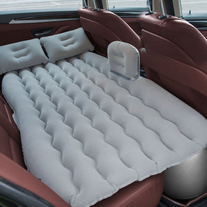 SOGA Grey Ripple Inflatable Car Mattress Portable Camping Air Bed Travel Sleeping Kit Essentials
