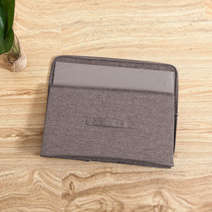SOGA 2X Coffee Small Portable Double Zipper Storage Box Moisture Proof Clothes Basket Foldable Home Organiser