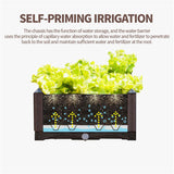 SOGA 2X 80cm Raised Planter Box Vegetable Herb Flower Outdoor Plastic Plants Garden Bed with Legs Deepen