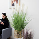 SOGA 2X 110cm Artificial Indoor Potted Reed Bulrush Grass Tree Fake Plant Simulation Decorative