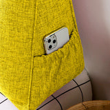 SOGA 2X 180cm Yellow Triangular Wedge Bed Pillow Headboard Backrest Bedside Tatami Cushion Home Decor