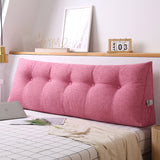 SOGA 2X 100cm Pink Triangular Wedge Bed Pillow Headboard Backrest Bedside Tatami Cushion Home Decor