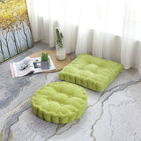 SOGA 2X Green Round Cushion Soft Leaning Plush Backrest Throw Seat Pillow Home Office Decor