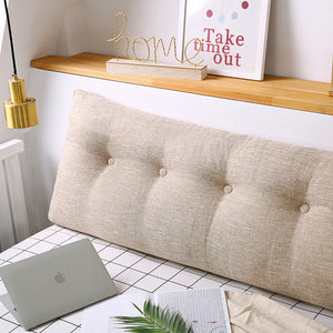 SOGA 4X 150cm Beige Triangular Wedge Bed Pillow Headboard Backrest Bedside Tatami Cushion Home Decor