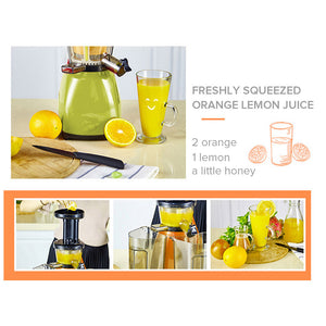 SOGA 2X Slow Juicer Premium Masticating Electric Vegetable Juice Extractor Green