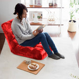 SOGA Floor Recliner Folding Lounge Sofa Futon Couch Folding Chair Cushion Red x2