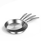 SOGA Stainless Steel Fry Pan Top Grade Induction 20cm 24cm