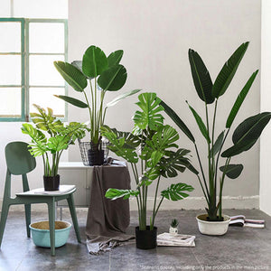 SOGA 2X 120cm Artificial Green Indoor Turtle Back Fake Decoration Tree Flower Pot Plant