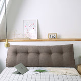 SOGA 2X 150cm Coffee Triangular Wedge Bed Pillow Headboard Backrest Bedside Tatami Cushion Home Decor