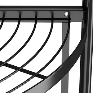 SOGA 2X 5 Tier Steel Triangular Corner Stand Portable Storage Organizer
