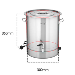 SOGA 25L Stainless Steel URN Commercial Water Boiler 2200W