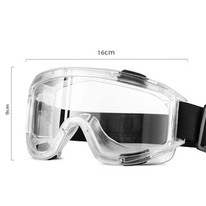 2X Clear Protective Eye Glasses Safety Windproof Lab Goggles Eyewear