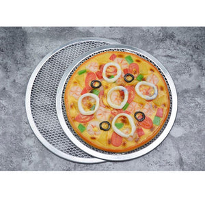 SOGA 8-inch Round Seamless Aluminium Nonstick Commercial Grade Pizza Screen Baking Pan