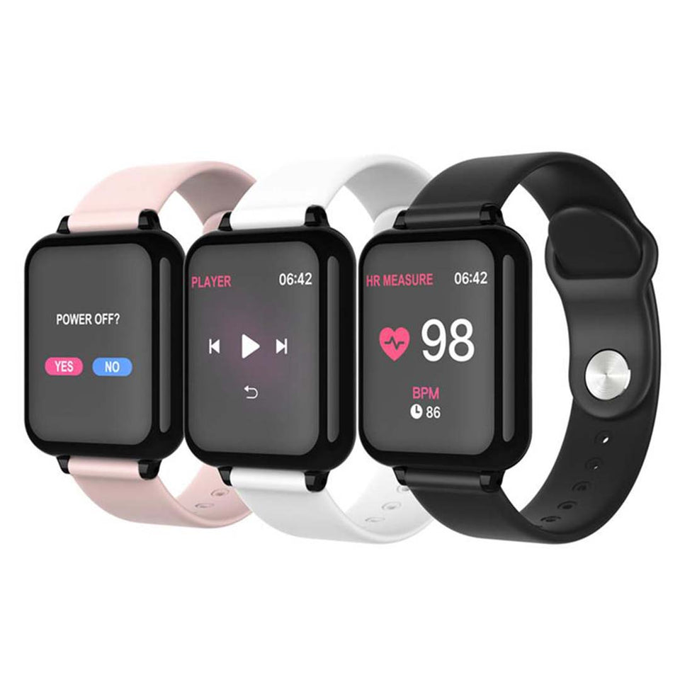 SOGA 2x Waterproof Fitness Smart Wrist Watch Heart Rate Monitor Tracker Black