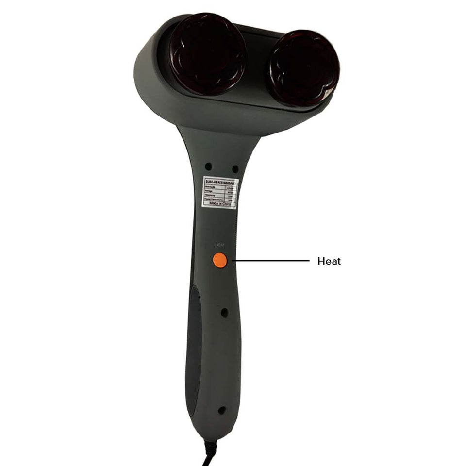 SOGA 2X Portable Handheld Massager Soothing Heat Stimulate Blood Flow Foot Shoulder