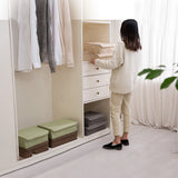 SOGA Coffee Flip Top Underwear Storage Box Foldable Wardrobe Partition Drawer Home Organiser