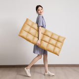 SOGA 2X Blue Lounge Recliner Lazy Sofa Bed Tatami Cushion Collapsible Backrest Seat Home Office Decor