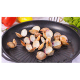 SOGA Non Stick Stone Coated Korean BBQ Grill Plate Round