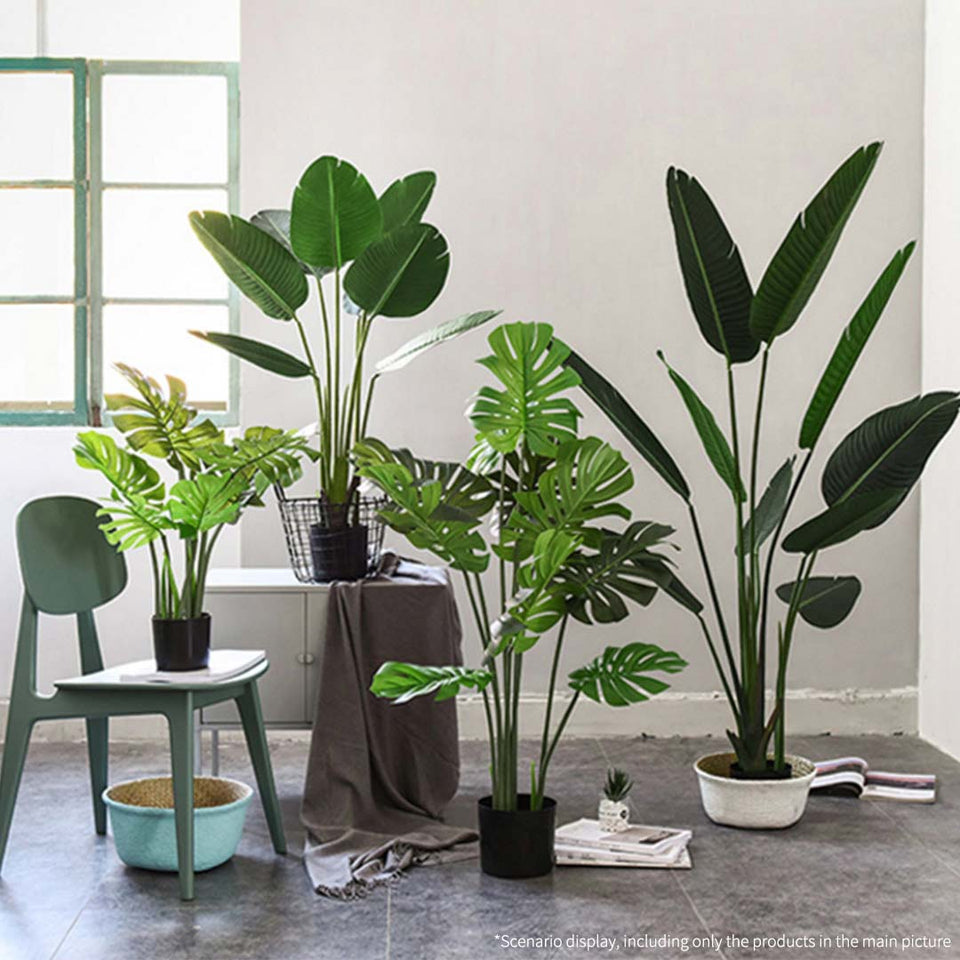 SOGA 2X 93cm Artificial Indoor Potted Turtle Back Fake Decoration Tree Flower Pot Plant