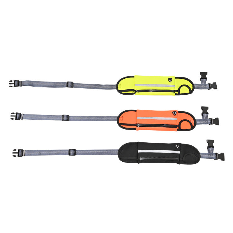 SOGA 2X Yellow Adjustable Hands-Free Pet Leash Bag Dog Lead Walking Running Jogging Pet Essentials