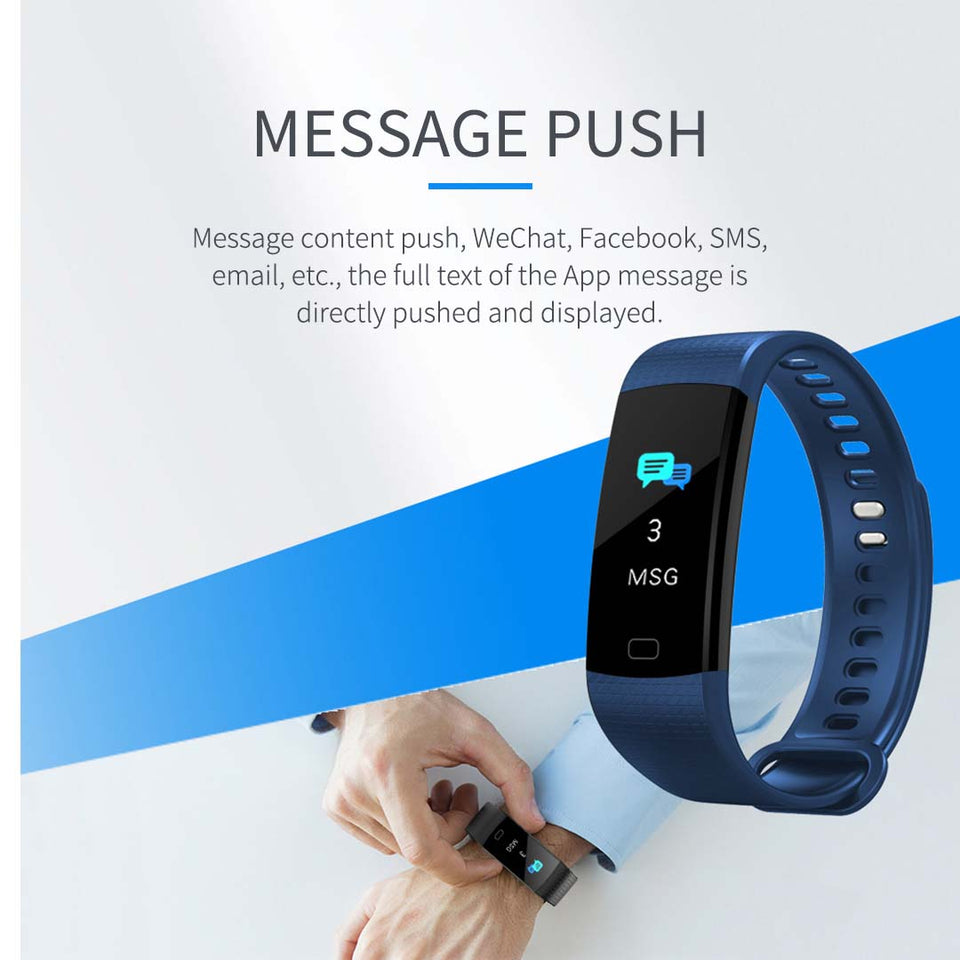 SOGA Sport Smart Watch Health Fitness Wrist Band Bracelet Activity Tracker Red