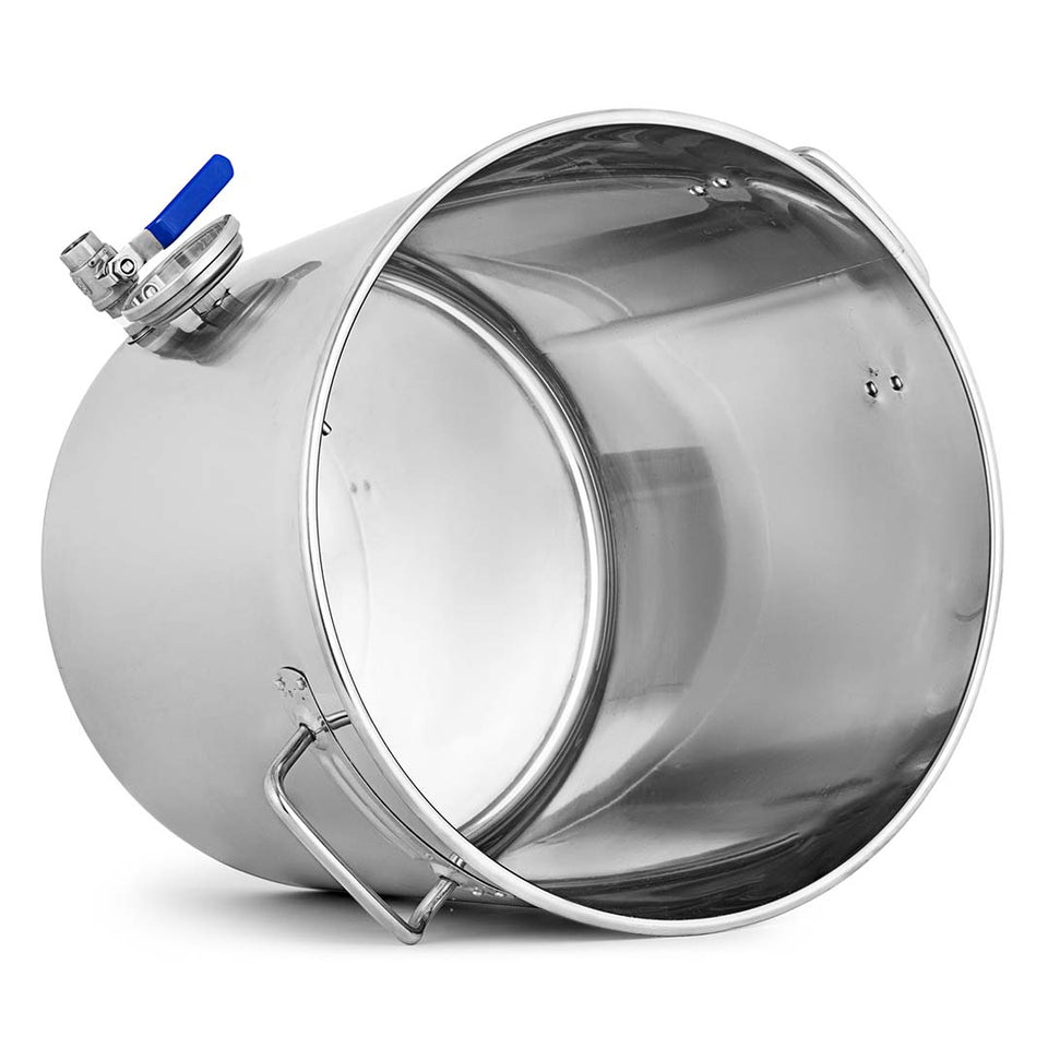 SOGA Stainless Steel No Lid Brewery Pot 98L With Beer Valve 50*50cm