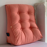 SOGA 4X 60cm Peach Triangular Wedge Lumbar Pillow Headboard Backrest Sofa Bed Cushion Home Decor