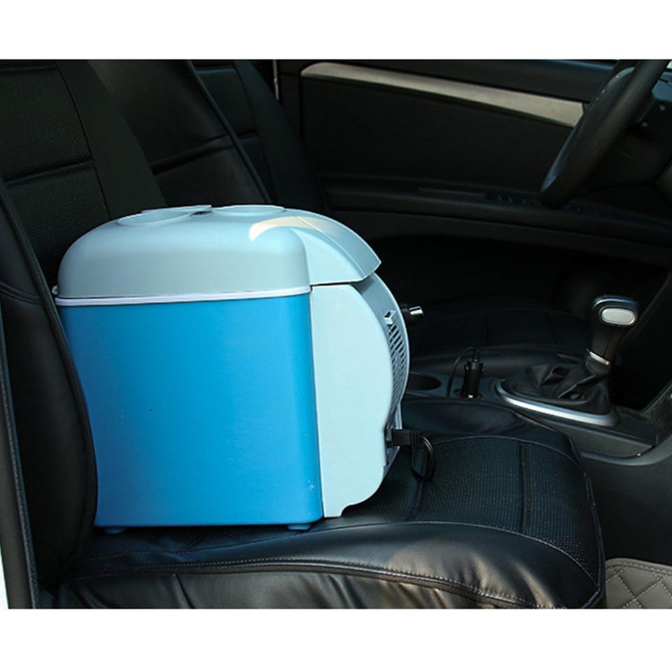 SOGA 2X 7.5L Car Small Refrigerator Cooler Box 12V Mini Fridge Cooler Warmer Blue Color