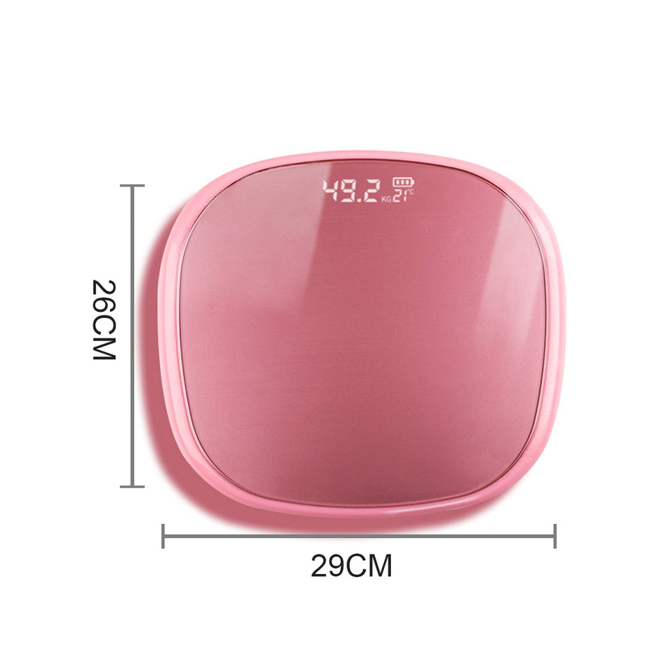 SOGA 2X 180kg Digital LCD Fitness Electronic Bathroom Body Weighing Scale Pink/Old Rose