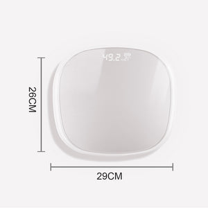 SOGA 2X 180kg Digital LCD Fitness Electronic Bathroom Body Weighing Scale White/Pink