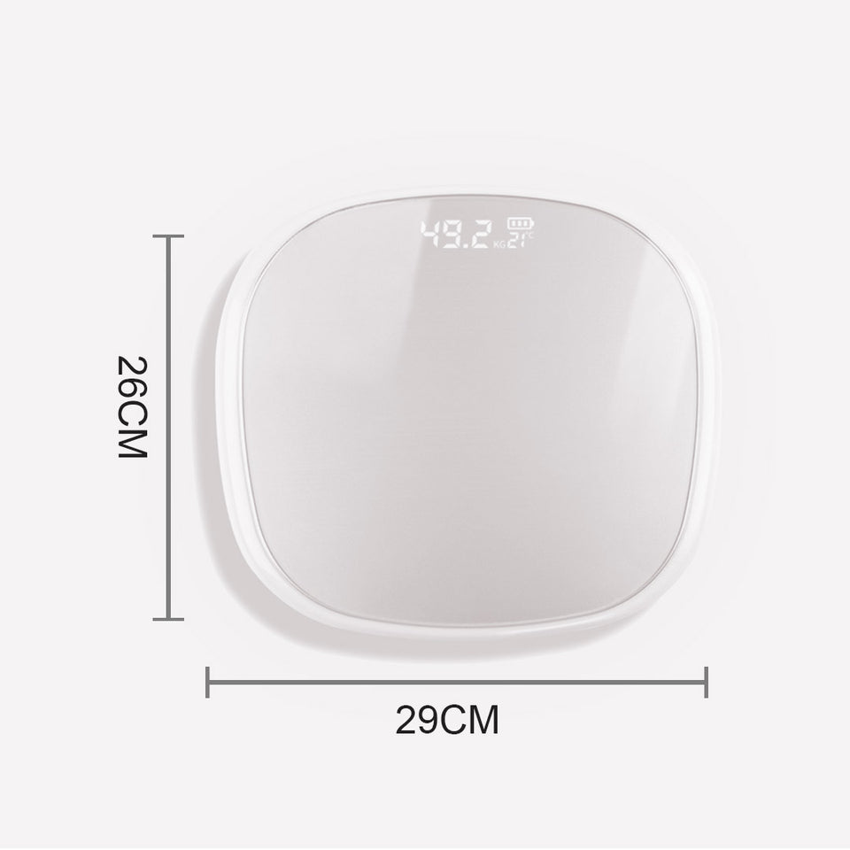 SOGA 2X 180kg Digital LCD Fitness Electronic Bathroom Body Weighing Scale White/Pink