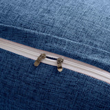 SOGA 150cm Blue Triangular Wedge Bed Pillow Headboard Backrest Bedside Tatami Cushion Home Decor