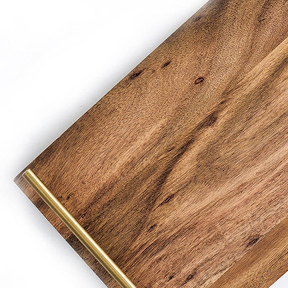 SOGA 2X 36cm Brown Rectangle Wooden Acacia Food Serving Tray Charcuterie Board Centerpiece  Home Decor