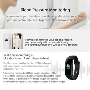 SOGA Sport Monitor Wrist Touch Fitness Tracker Smart Watch Black