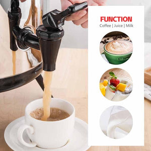 SOGA 8L Portable Insulated Cold/Heat Coffee Tea Beer Barrel Brew Pot With Dispenser