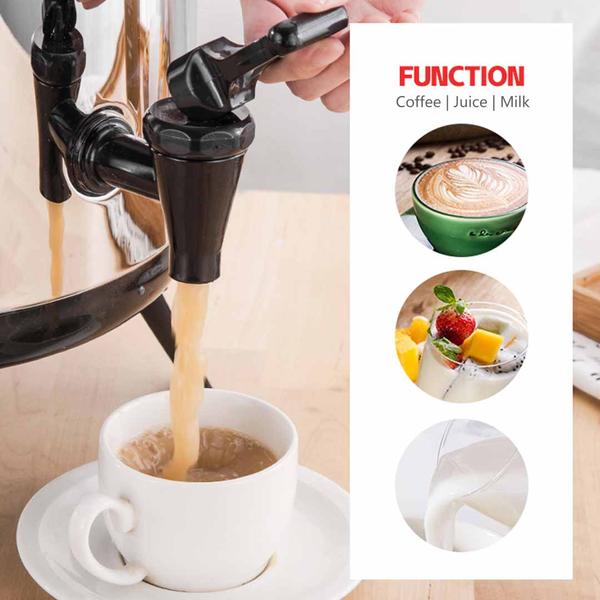 SOGA 8L Portable Insulated Cold/Heat Coffee Tea Beer Barrel Brew Pot With Dispenser
