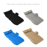 SOGA 2X  Grey Ripple Inflatable Car Mattress Portable Camping Air Bed Travel Sleeping Kit Essentials