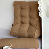 SOGA 4X 60cm Khaki Triangular Wedge Lumbar Pillow Headboard Backrest Sofa Bed Cushion Home Decor